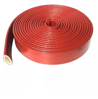 Van de de Glasvezel Vuurvaste Slang van de silicone de Rubber Met een laag bedekte E Rang Weerstand van de de Kokerbrand