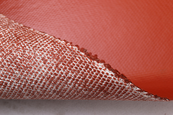 3.0mm Texturized Vuurvaste Rode het Siliconedeklaag van de Glasvezeldoek