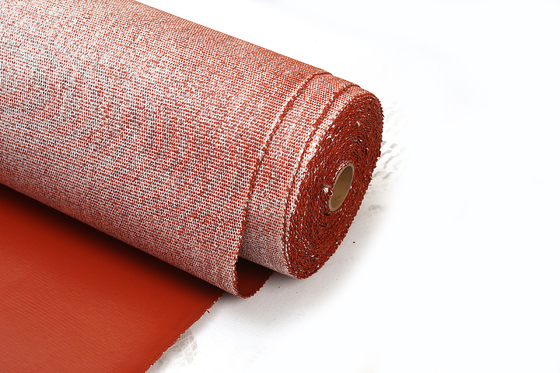 3.0mm Texturized Vuurvaste Rode het Siliconedeklaag van de Glasvezeldoek