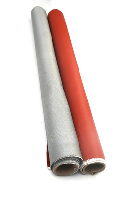 Pu Met een laag bedekte Glasvezelstof 0.8mm Duurzame het Lassenbescherming van 850gsm en Rookgordijn