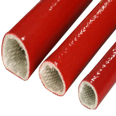 De Rode Slang en de Kabel op hoge temperatuur van Sleeving van de Silicone Rubberglasvezel