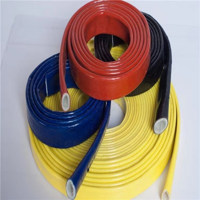 Hittebestendige de Brandkokers Op hoge temperatuur van Sleeving van de Silicone Rubberglasvezel
