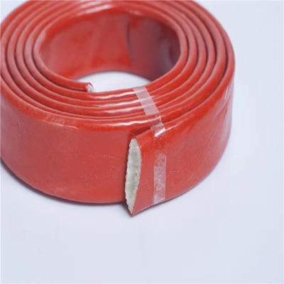 De Silicone Met een laag bedekte Koker op hoge temperatuur van de het Siliconekabel van Glasvezelsleeving