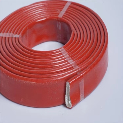 De Silicone Met een laag bedekte Koker op hoge temperatuur van de het Siliconekabel van Glasvezelsleeving