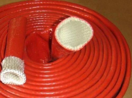 2.2mm Silicone Rubberglasvezel Sleeving Silicone Met een laag bedekte Sleeving
