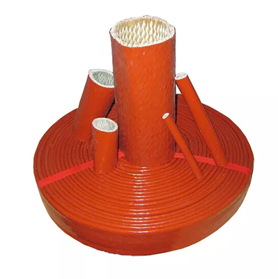 De stopdraad vlechtte Dekking van Sleeving van de Silicone de Rubberglasvezel