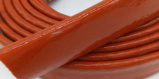 Het silicone Met een laag bedekte van de de Kokeruitlaat van de Glasvezeldraad Schild Op hoge temperatuur van de de Isolatiehitte