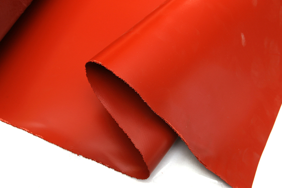Het silicone bedekte Glasvezeldoek Op hoge temperatuur voor Brandgordijn en Flexibele Verbinding met een laag
