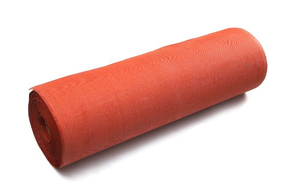 Rode Silicone Met een laag bedekte Glasvezeldoek voor Vuurvast de Stoffenbroodje van de Uitbreidingsverbinding